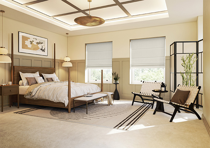 Akoya Faux Silk, Lustre Flint - Twist&Fit Roman Blind - Image 6